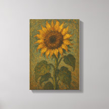 Vintage Sunflower Wall Art – Rustic Botanical Home
