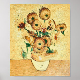 Vintage Sunflowers by Vincent van Gogh Poster
