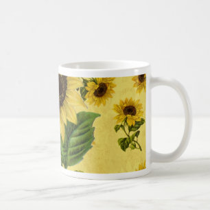 Vintage Sunflowers Coffee Mug