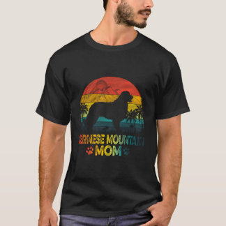 Vintage Sunset Bernese Mountain Dog Mum Mother'S D T-Shirt