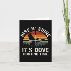 Vintage Sunset Dove Hunting Season Card