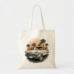Vintage Sunset Drive Tote Bag