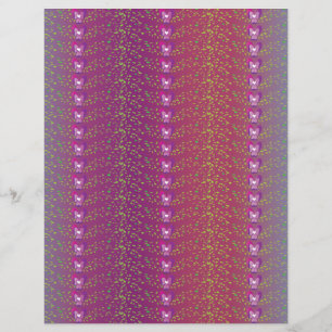 Vintage Sunset Floral Violets wallpaper pattern