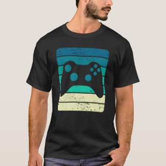 Vintage Sunset Gaming Controller boy friends T-Shirt