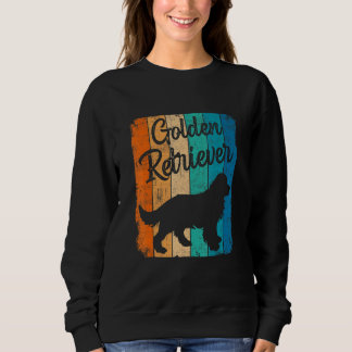 Vintage Sunset Golden Retriever Dog Pet  Dog Owner Sweatshirt