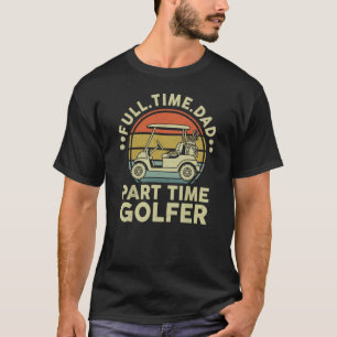 Vintage Sunset Golf Cart Retro T-Shirt