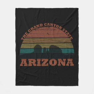 Vintage sunset Landscape Arizona Sedona Fleece Blanket
