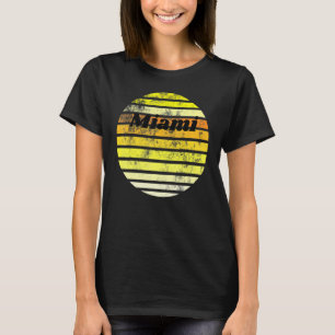 Vintage Sunset Miamii Basic Graphic Classic T-Shirt