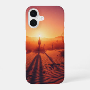 Vintage Sunset Mirage iPhone 16 Case
