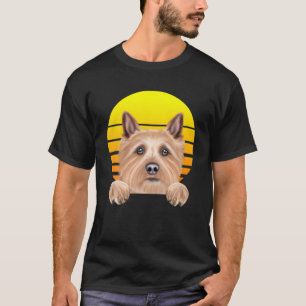 Vintage Sunset Norwich Terrier Dog Lover T-Shirt