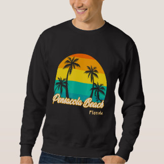 Vintage Sunset Pensacola Beach Florida Summer Vaca Sweatshirt