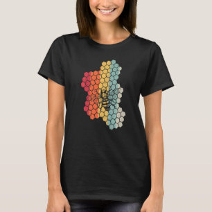 Vintage Sunset Retro Beekeeper Apiarist Beekeeping T-Shirt