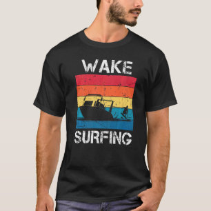 Vintage Sunset Retro Wake Surfing Water Skier Athl T-Shirt