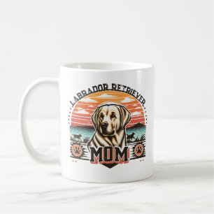 Vintage Sunset Serenity Labrador Retriever Dog Mum Coffee Mug