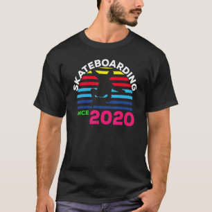 Vintage Sunset Skateboarding Since 2020 T-Shirt