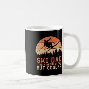 Vintage Sunset Skiing Dad Like A Regular Dad But C Coffee Mug