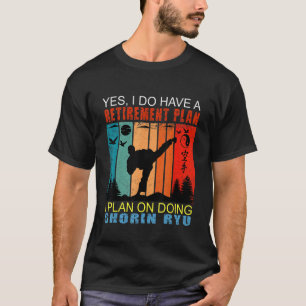 Vintage Sunset Slogan Retirement  I Plan On Doing  T-Shirt