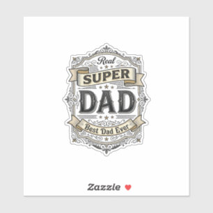 Vintage Super Dad Badge Shirt Design_1