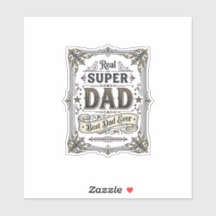 Vintage Super Dad Best Dad Ever Shirt Design_1