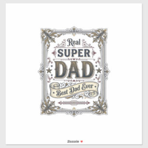 Vintage Super Dad Best Dad Ever Shirt Design_1