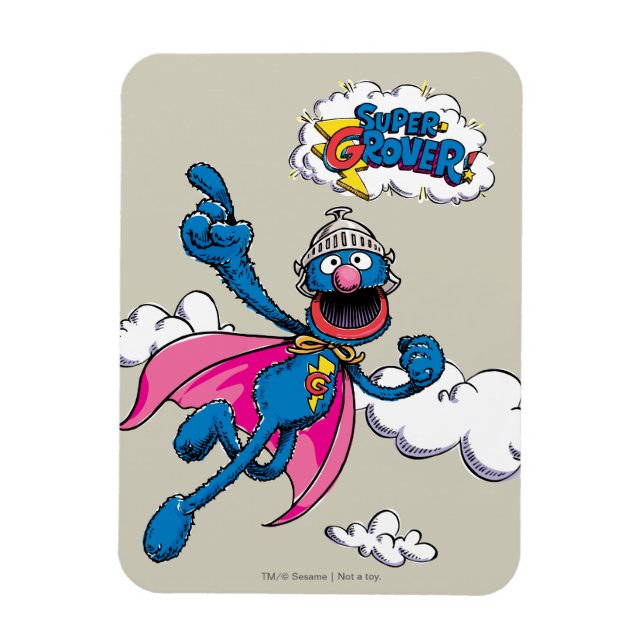 Vintage Super Grover Magnet (Vertical)