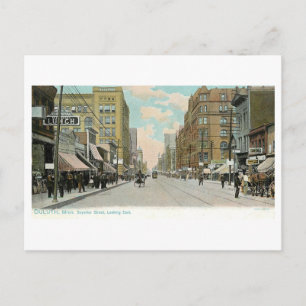 Vintage Superior Street, Duluth, Minnesota Postcard