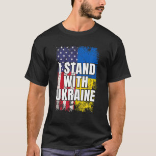 Vintage Support Ukraine I Stand With Ukraine Ukrai T-Shirt