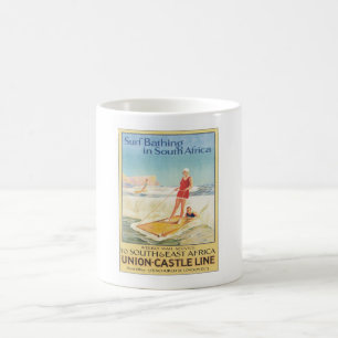 Vintage Surf Bathing South Africa Coffee Mug