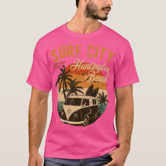 Vintage Surf City Huntington Beach Orange County C T-Shirt