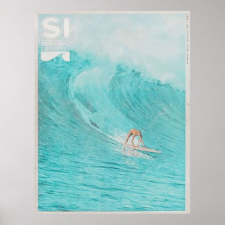 vintage surf magazine cover poster
