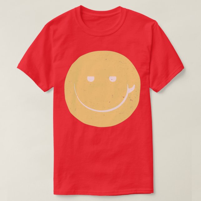 Vintage Surf Sticker Smile T-Shirt (Design Front)