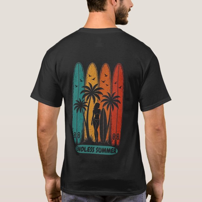 Vintage Surfboard Endless Summer Back Print Tee (Back)