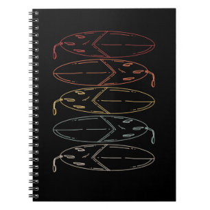 Vintage Surfboard Notebook