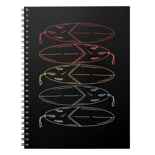 Vintage Surfboard Notebook (Front)