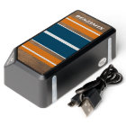 Vintage Surfboard Stripes - Subtle Wood Background