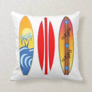 Vintage Surfboards Surfing Cushion
