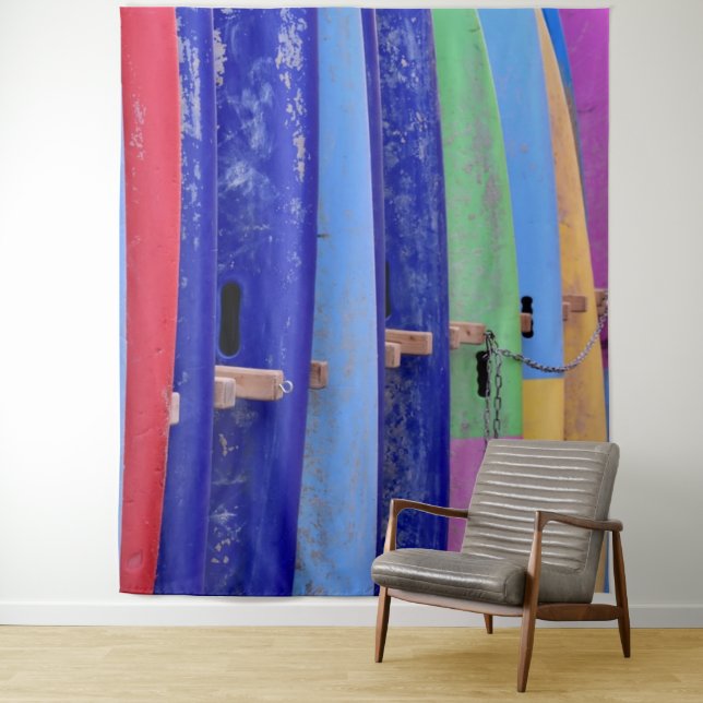 Vintage Surfboards Tapestry (In Situ)