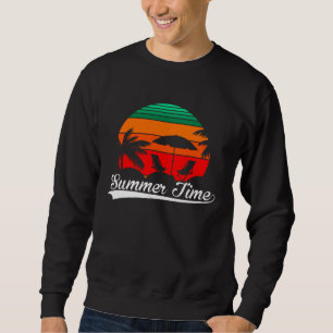 Vintage Surfer Retro Surfing Beach Summer Vacation Sweatshirt