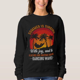 Vintage Surfer Retro Surfing Beach Summer Vacation Sweatshirt