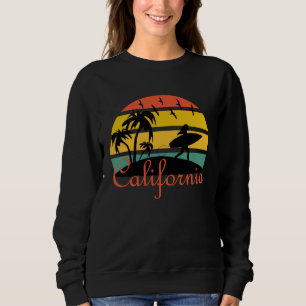 Vintage Surfer Retro Surfing Beach Summer Vacation Sweatshirt