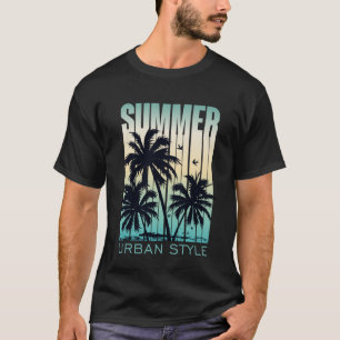 Vintage Surfer Retro Surfing Beach Summer Vacation T-Shirt