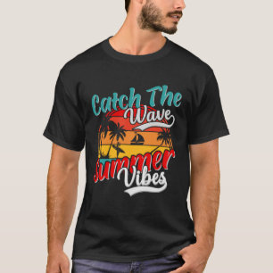 Vintage Surfer Retro Surfing Beach Summer Vacation T-Shirt