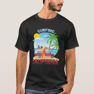 Vintage Surfer Retro Surfing Beach Summer Vacation T-Shirt