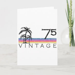 Vintage Surfing 1975 Pacific Ocean Sunset 50th Bir Card