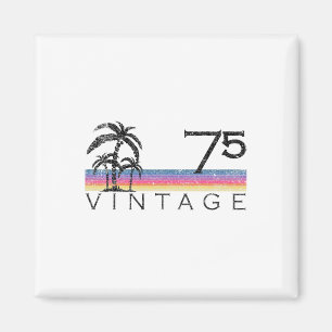 Vintage Surfing 1975 Pacific Ocean Sunset 50th Bir Magnet
