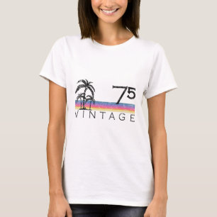Vintage Surfing 1975 Pacific Ocean Sunset 50th Bir T-Shirt