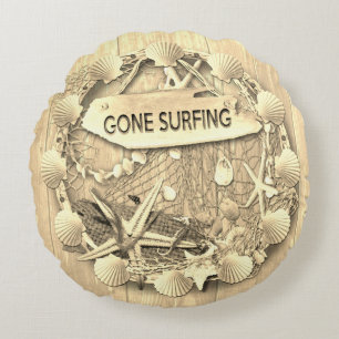 Vintage Surfing Cushion - Gone Surfing