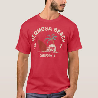 Vintage Surfing Hermosa Beach California Retro Sur T-Shirt