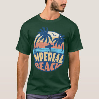 Vintage Surfing Imperial Beach California Retro Su T-Shirt