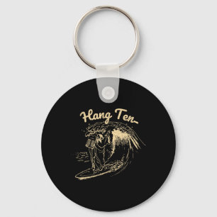 Vintage Surfing Moses Hang Ten Key Ring